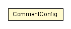 Package class diagram package CommentConfig