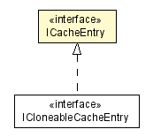 Package class diagram package ICacheEntry