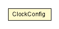 Package class diagram package ClockConfig