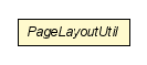 Package class diagram package PageLayoutUtil
