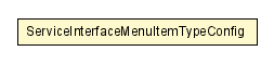 Package class diagram package ServiceInterfaceMenuItemTypeConfig