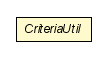 Package class diagram package CriteriaUtil