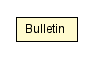 Package class diagram package Bulletin