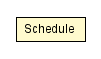 Package class diagram package Schedule