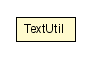 Package class diagram package TextUtil