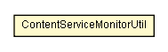 Package class diagram package ContentServiceMonitorUtil