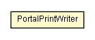 Package class diagram package PortalPrintWriter