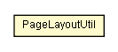 Package class diagram package PageLayoutUtil