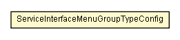 Package class diagram package ServiceInterfaceMenuGroupTypeConfig