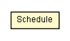 Package class diagram package Schedule