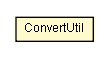 Package class diagram package ConvertUtil