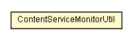 Package class diagram package ContentServiceMonitorUtil