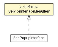 Package class diagram package IServiceInterfaceMenuItem