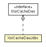 Package class diagram package XslCacheDaoJdbc