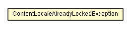 Package class diagram package ContentLocaleAlreadyLockedException