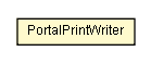 Package class diagram package PortalPrintWriter