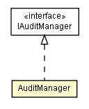 Package class diagram package AuditManager