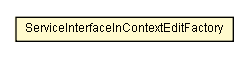 Package class diagram package ServiceInterfaceInContextEditFactory
