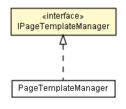 Package class diagram package IPageTemplateManager