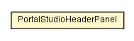 Package class diagram package PortalStudioHeaderPanel