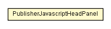 Package class diagram package PublisherJavascriptHeadPanel