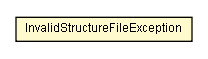 Package class diagram package InvalidStructureFileException