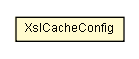 Package class diagram package XslCacheConfig