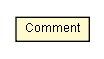 Package class diagram package Comment