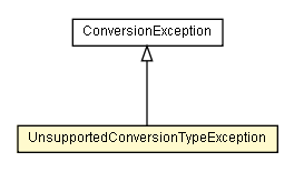 Package class diagram package UnsupportedConversionTypeException